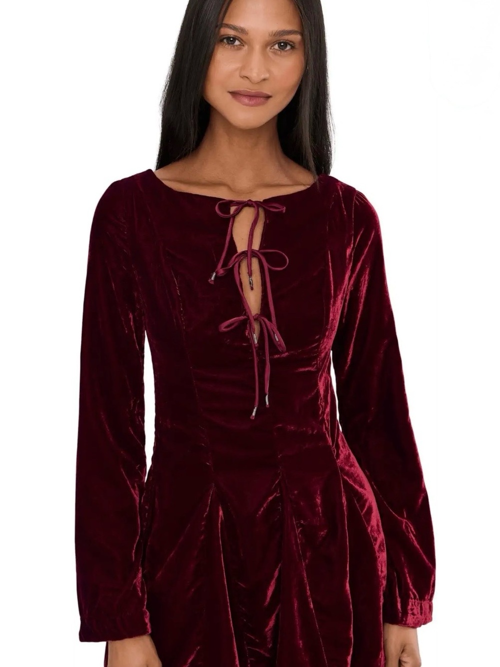 Free People Linney Velvet Minidress - Never Worn